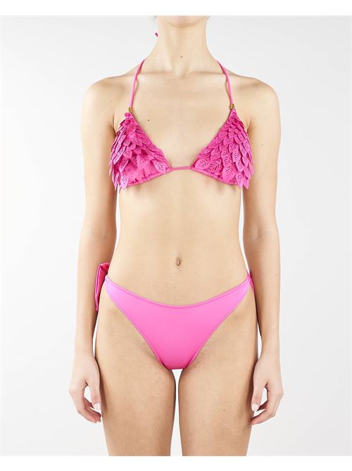 Triangle bikini swimsuit with laser leaves Pin Up PIN UP | Swimming suit | PC098CF28